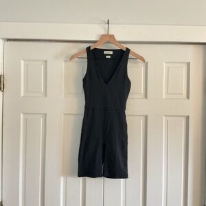 Babaton Black V-Neck Romper